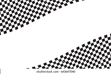 Checkered flag. Racing flag isolated on white.