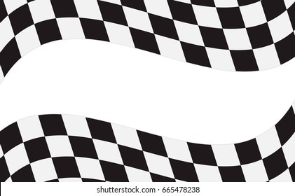 Checkered flag. Racing flag isolated on white.