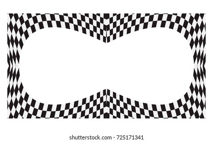 Checkered flag. Racing flag isolated on whit