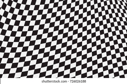 Checkered flag. Racing flag isolated on whit
