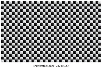 Checkered flag. Racing flag isolated on white.