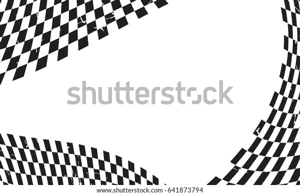 Checkered flag.\
Racing flag isolated on\
white.