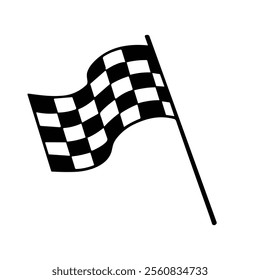 Checkered flag. racing flag vector