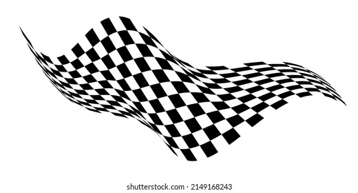 Checkered flag. Signaling on the race track. svg