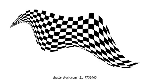 Checkered flag. Signaling on the race track.