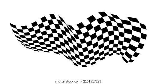 Checkered flag. Signaling on the race track.