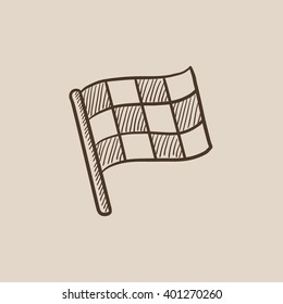 Symbol für die skizzierte Flagge geprüft.