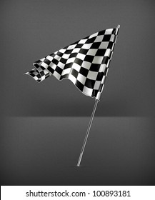 Checkered flag, vector