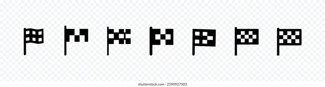 checkered flag vector icon, Checkered Flags Racing Icon, Checkered Bavarian flag vector icon