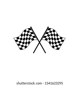 Checkered Flag vector, Rippled black and white racing flag isolated white background. race flag icon on white background. Start symbol. racing flag icon for your web site design, logo, app, UI.