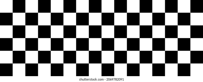 Checkered flag vector.Banner seamless chessboard.Racing flag.Black and white checkered seamless pattern.Vector illustration