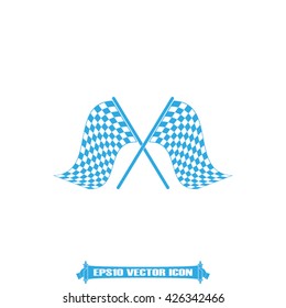 Checkered flags icon vector illustration