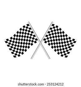 Checkered Flags (racing flags). Vector illustration