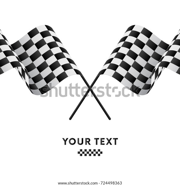 Checkered\
Flags. Racing flags. Vector\
illustration.