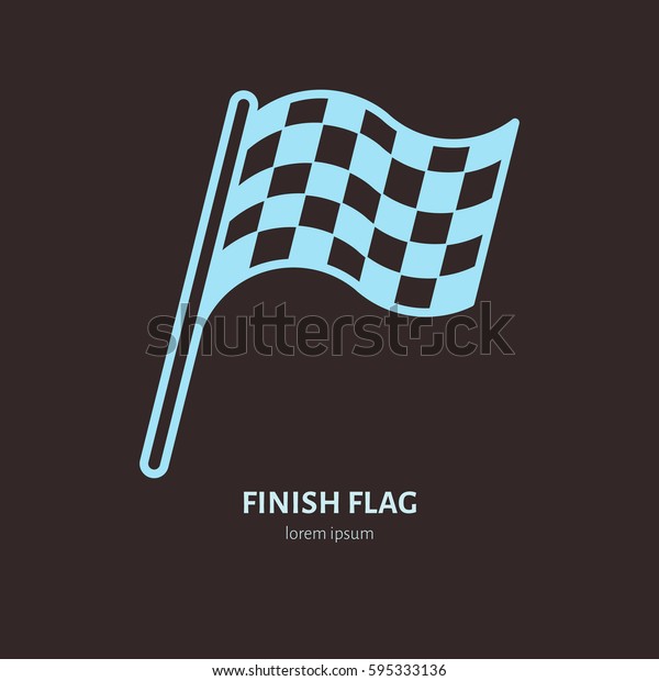 Checkered
flags vector line icon. Speed automobile, racing car logo, driving
lessons sign. Auto championship
illustration.