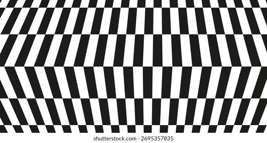 Checkered frame. Black and white squares. modern illustration.
