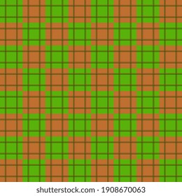 Checkered geometric background green-pink for tablecloth, fabric, bedspread design. Seamless vector pattern with squares and lines.