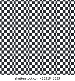 Checkered geometric pattern. Abstract uncolored pattern 