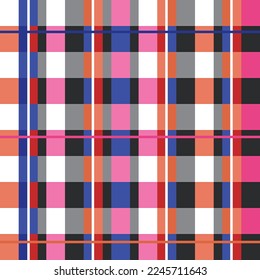 CHECKERED GEOMETRICAL SEAMLESS PATTERN VECTOR