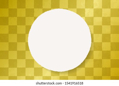 Checkered gold leaf celebration background (texture)