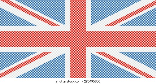 checkered Great Britain flag