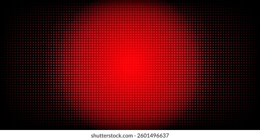 Checkered Halftone Pattern Vector Angled Border Red Dark Blue Abstract Background. Chequered Rounded Square Dots Subtle Texture Pop Art Graphic Design. 