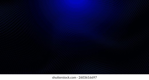 Checkered Halftone Pattern Vector Angled Border Red Dark Blue Abstract Background. Chequered Rounded Square Dots Subtle Texture