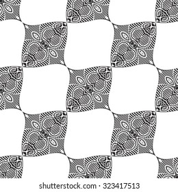 checkered like abstract pattern, seamless texture, vector art illustration