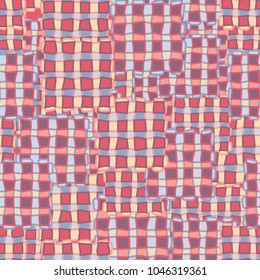Checkered multicolored camouflage of square blocks. For fashion and stylish design.