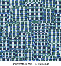 Checkered multicolored camouflage of square blocks. For fashion and stylish design.