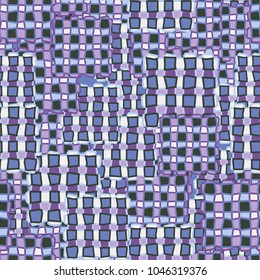 Checkered multicolored camouflage of square blocks. For fashion and stylish design.