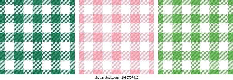 Checkered napkin stripes cells organic seamless paterns design. Plaid checkered flannel textile print for scarf. Crossed stripes scottish background.