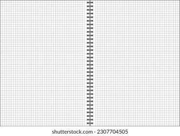 Cuaderno controlado en un vector de enlace de espiral metálico 10