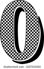 Checkered Number design pack in HQ