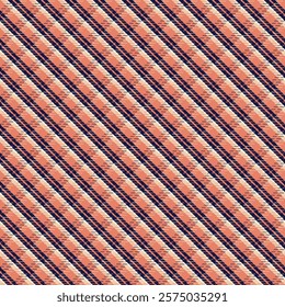 Checkered orange and blue seamless pattern