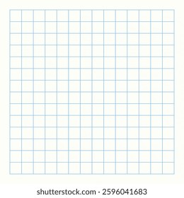 Checkered page element. Paper texture background. Note sheet with grid. Bullet journal or office sticker design.