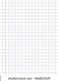 Checkered paper illustration. Vector art.