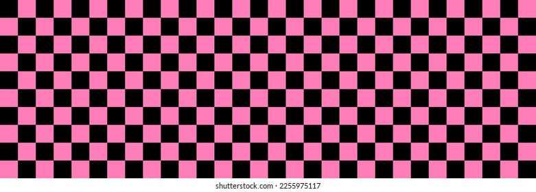 Checkered pattern background. Pink and black. Geometric ethnic pattern seamless. seamless pattern. Design for fabric, curtain, background, carpet, wallpaper, clothing, wrapping, Batik, fabric,Vector i