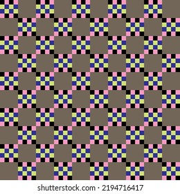 Checkered pattern design, fabric pattern, suit for clothing, clothing,ornament, decoration.