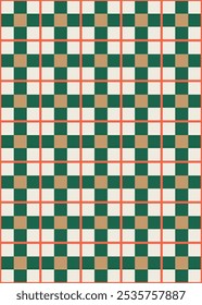 Checkered pattern design. Vector illustration.