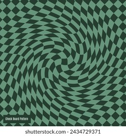 Checkered pattern with distortion Vector