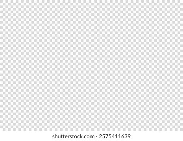 Checkered pattern imitation abstract transparent background. Grid from grey and white squares. Seamless decorative space similar to transparency. Vector illustration