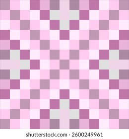 Checkered pattern in pink tones