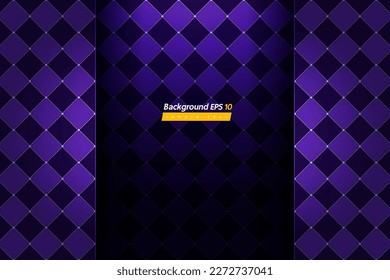 checkered pattern purple color background, luxury design, abstract royal banner template, geometric boutique backdrop mockup for website, stage, card