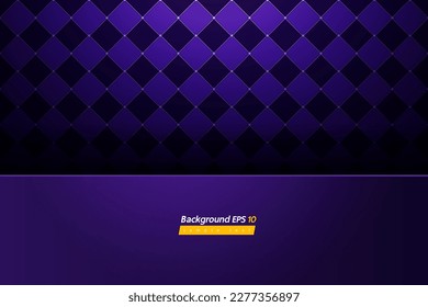 checkered pattern purple color background, luxury design, abstract royal banner template, geometric boutique backdrop mockup for website, stage, card