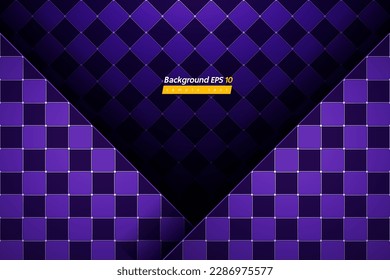 checkered pattern purple color background, luxury design, abstract royal banner template, geometric boutique backdrop mockup for website, stage, card - Shutterstock ID 2286975577