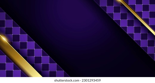 checkered pattern purple color background, luxury design, abstract royal banner template, geometric boutique backdrop mockup for website, stage, card