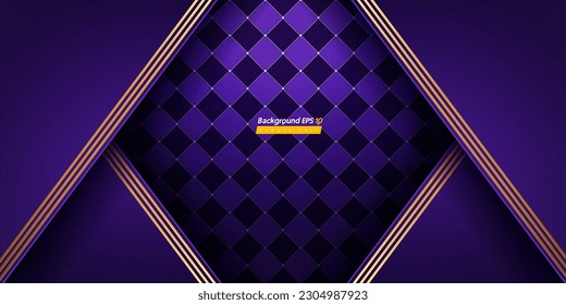 checkered pattern purple color background, luxury design, abstract royal banner template, geometric boutique backdrop mockup for website, stage, card