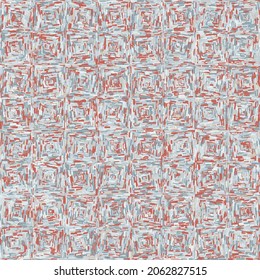 Checkered checkered pattern. Random coloring of elements. Gray and red.