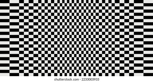 Checkered pattern, regular racing flag. Print and stylish interior design. Seamless vector decor pattern.